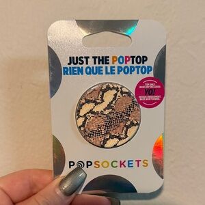PopSocket Reptile Pattern PopTop - Cream and Black